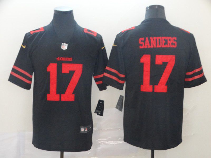 Men San Francisco 49ers #17 Sanders Black Nike Vapor Untouchable Limited Player NFL Jerseys